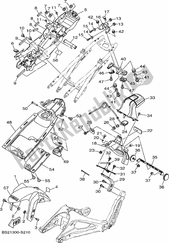 Todas las partes para Defensa de Yamaha MT 09 AJ MTN 850-AJ 2018