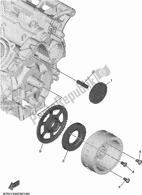 All parts for the Starter of the Yamaha MT 09 Aspm MTN 890 DM 2021
