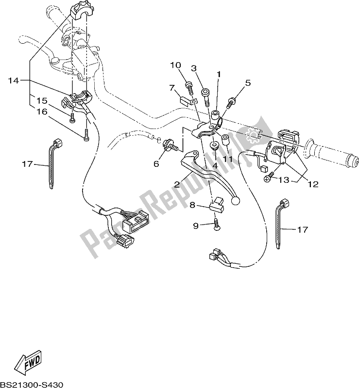 Wszystkie części do Klamka, Prze?? Cznik I D? Wignia Yamaha MT 09 SP MTN 850 DJ 900 2018