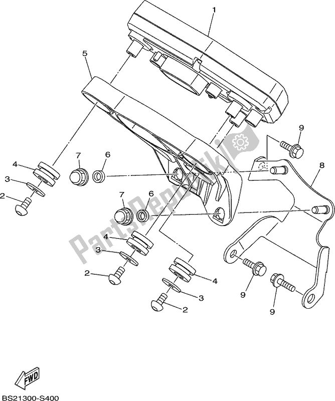 Wszystkie części do Metr Yamaha MT 09 SP MTN 850 DJ 900 2018