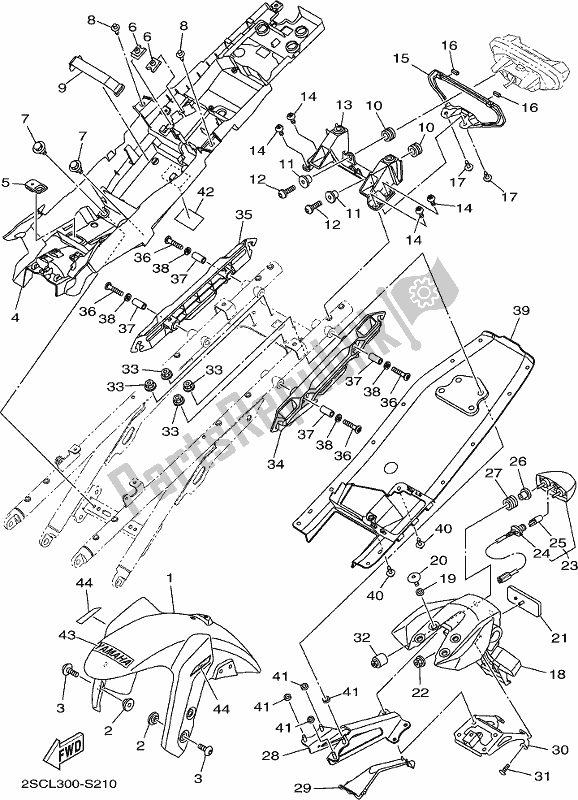 Toutes les pièces pour le Aile du Yamaha MT 09 Trah Tracer 900 2017