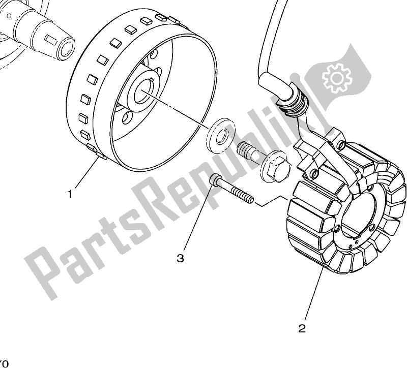 Alle onderdelen voor de Generator van de Yamaha MT 09 Traspl MTT 850 DL 2020