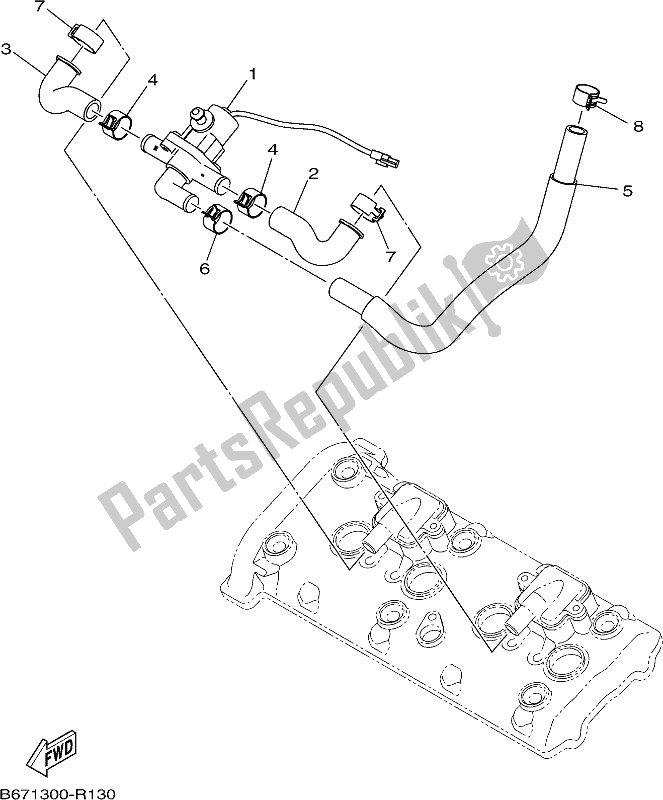 All parts for the Air Induction System of the Yamaha MT 10 AH MTN 1000H 2017