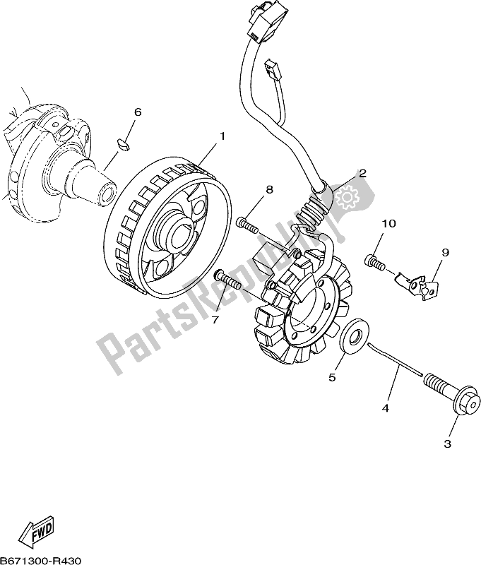 Tutte le parti per il Generatore del Yamaha MT 10 AH MTN 1000H 2017