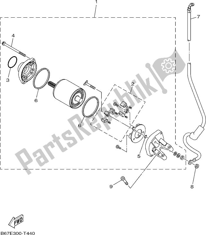 Todas las partes para Motor De Arranque de Yamaha MT 10 AJ MTN 1000J 2018