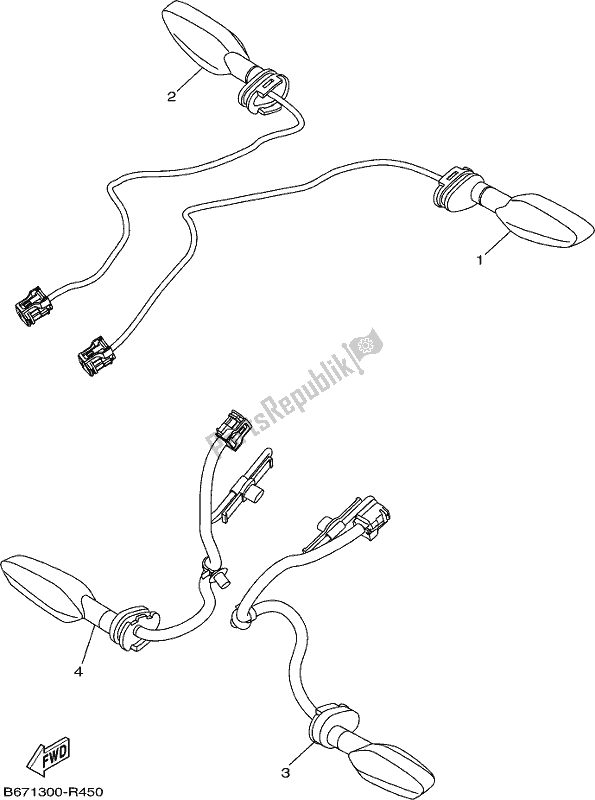 Wszystkie części do ? Wiat? O Migacza Yamaha MT 10 AL MTN 1000 2020