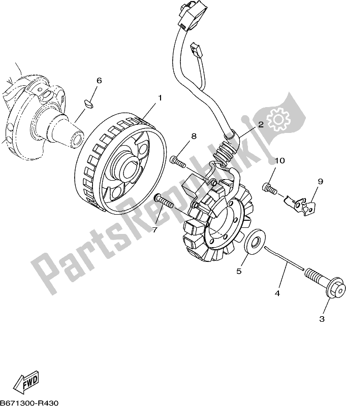 Todas las partes para Generador de Yamaha MT 10 AL MTN 1000 2020