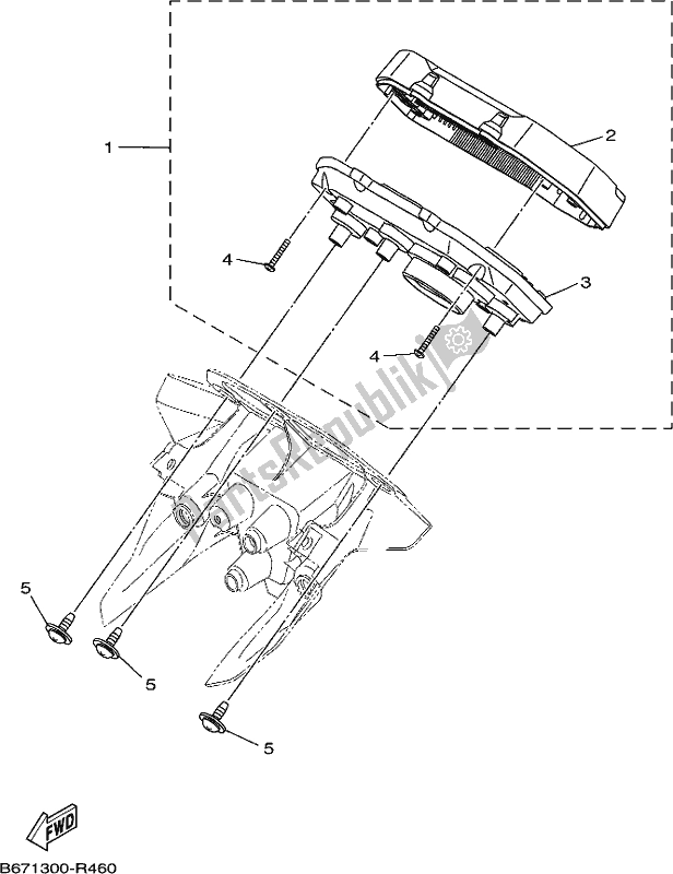 All parts for the Meter of the Yamaha MT 10 AL MTN 1000 2020