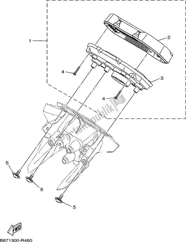 All parts for the Meter of the Yamaha MT 10 AL MTN 1000 2020