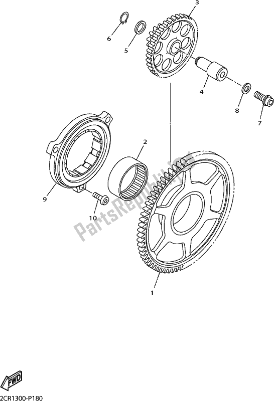 All parts for the Starter of the Yamaha MT 10 AL MTN 1000 2020