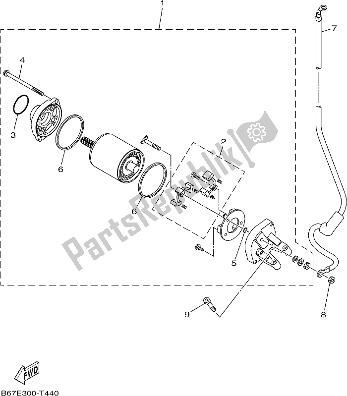 Todas las partes para Motor De Arranque de Yamaha MT 10 AM MTN 1000M 2021