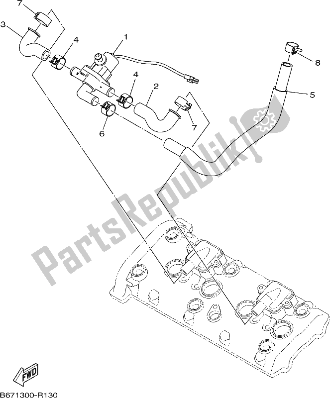 All parts for the Air Induction System of the Yamaha MT 10 Aspj MTN 1000J 2018