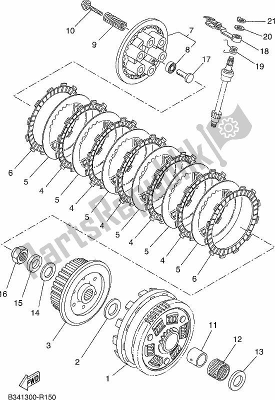 Wszystkie części do Sprz? G? O Yamaha MTM 660 2019