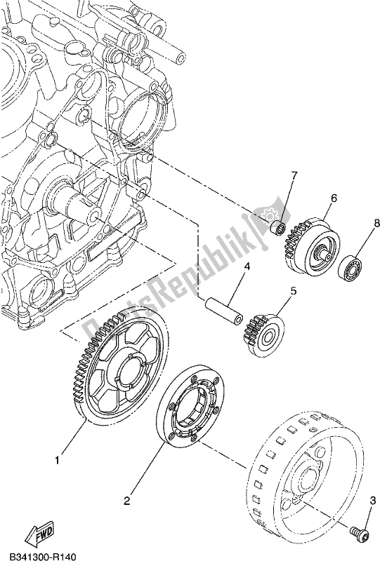 Todas las partes para Inicio de Yamaha MTM 660 XSR 700 2019