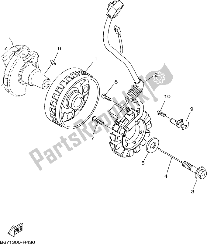 Toutes les pièces pour le Générateur du Yamaha MTN 1000 2019