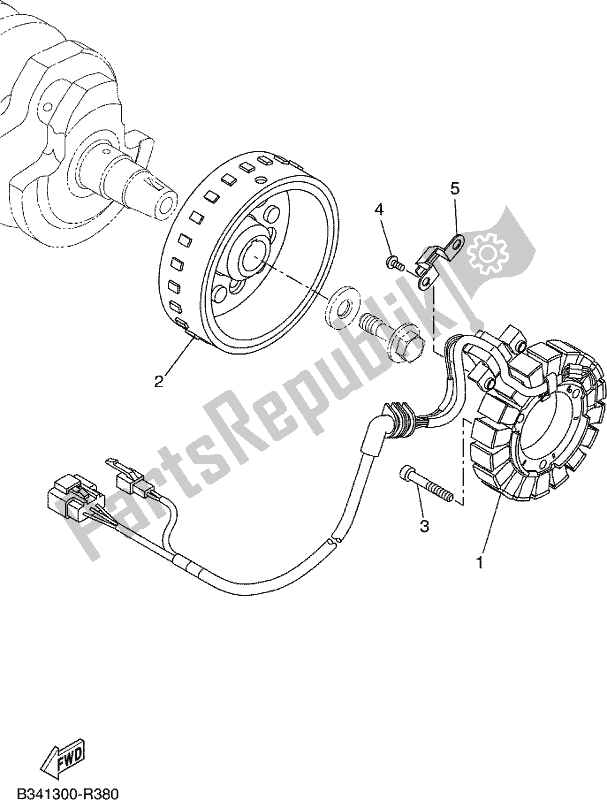 Tutte le parti per il Generatore del Yamaha MTT 660 LA Tracer 900 2017