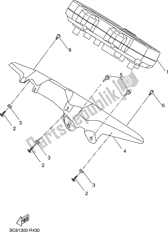 All parts for the Meter of the Yamaha MTT 660 LA Tracer 900 2017