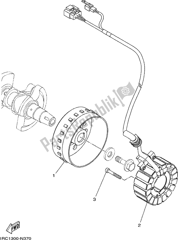 Todas las partes para Generador de Yamaha MTT 850 2019