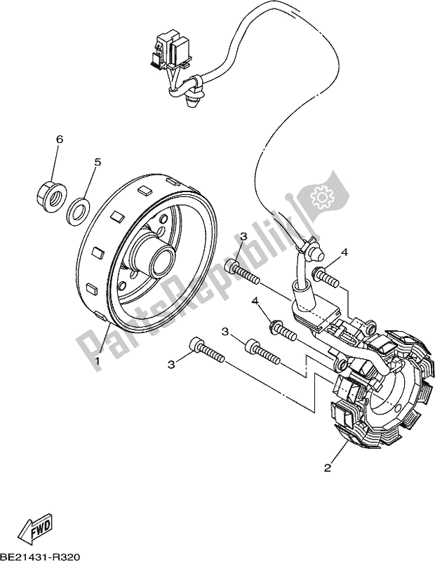 Wszystkie części do Generator Yamaha MWS 150 AM NEW Zealand 2021