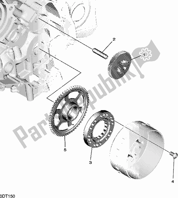 All parts for the Starter of the Yamaha MXT 850D 2021