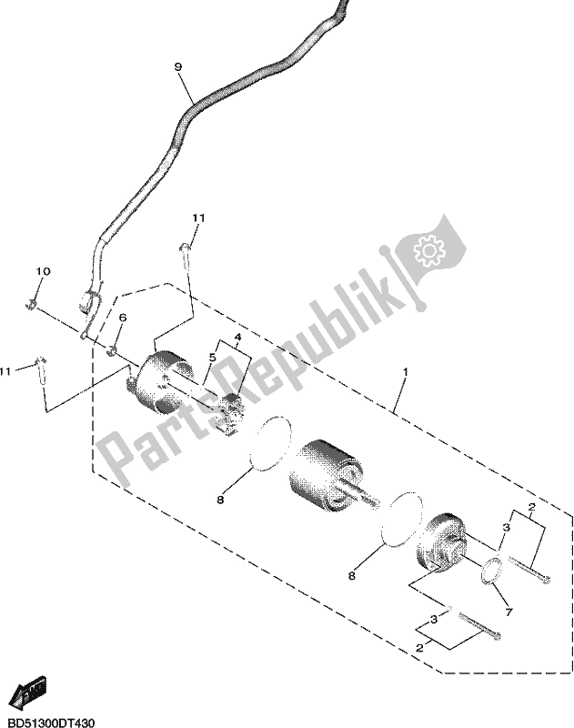 Wszystkie części do Startuj? Cy Silnik Yamaha MXT 850D 2021