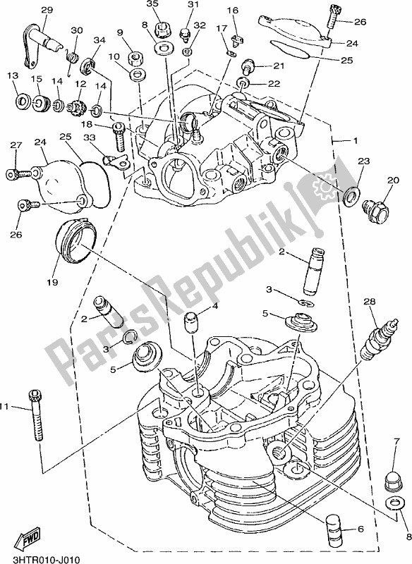 Wszystkie części do G? Owica Cylindra Yamaha SR 400 2017