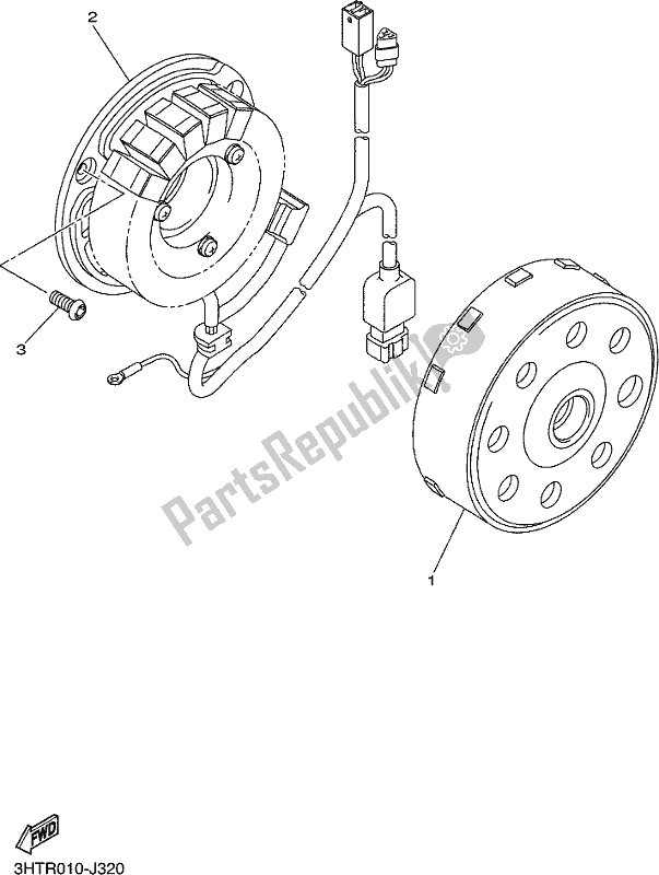 Wszystkie części do Generator Yamaha SR 400 2017