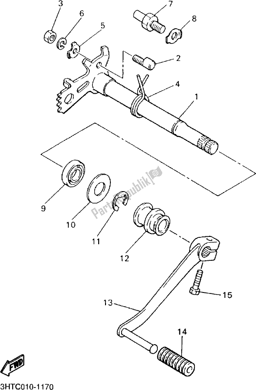 Todas las partes para Eje De Cambio de Yamaha SR 400 2017