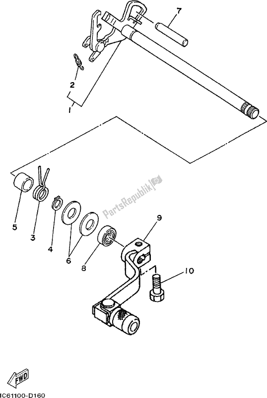 Tutte le parti per il Shifter del Yamaha TT-R 230 2019