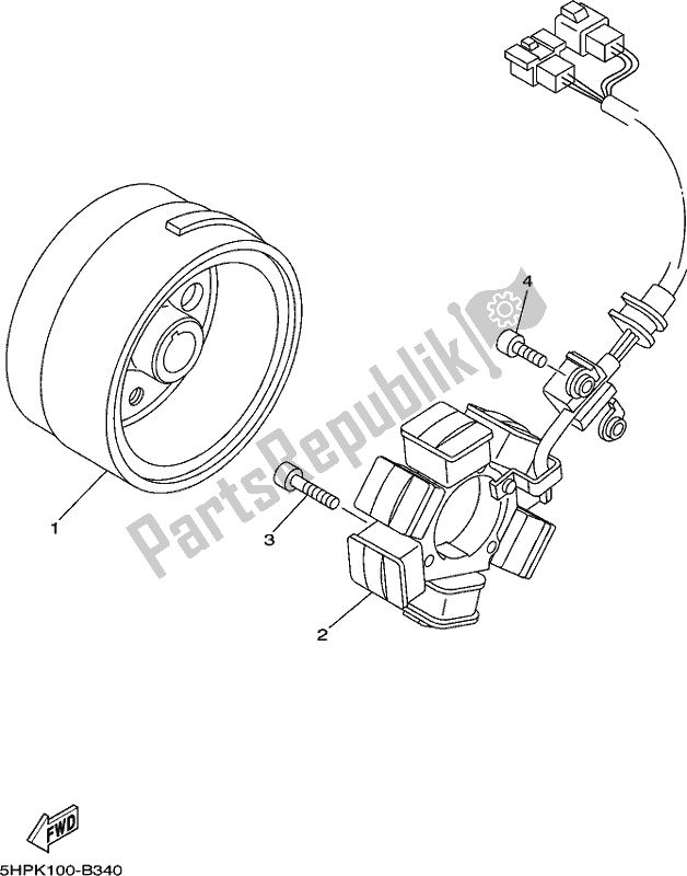 Wszystkie części do Generator Yamaha TTR 125E 2017