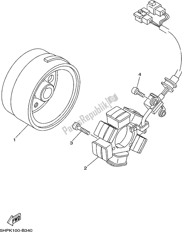 Wszystkie części do Generator Yamaha TTR 125 LWE 2018