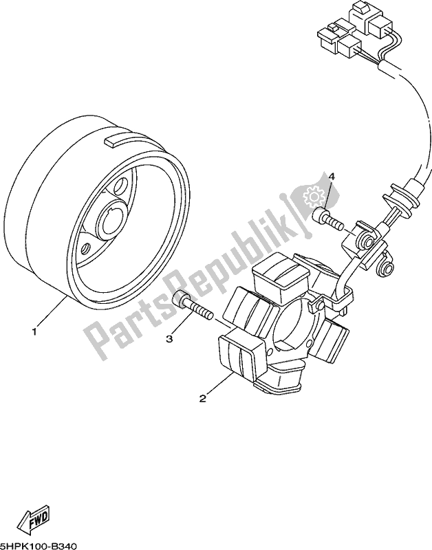 Wszystkie części do Generator Yamaha TTR 125 LWE 2020