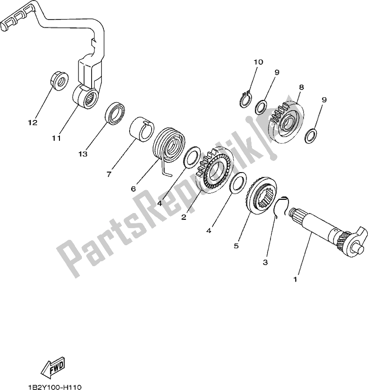 Todas las partes para Inicio de Yamaha TTR 125 LWE 2020