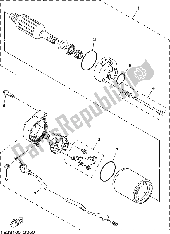 Todas las partes para Motor De Arranque de Yamaha TTR 125 LWE 2020