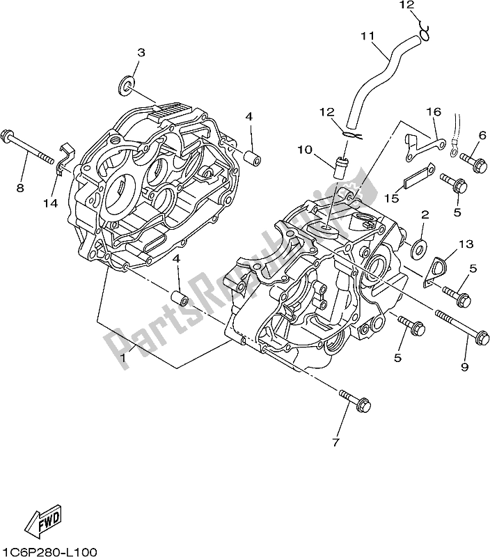 Toutes les pièces pour le Carter du Yamaha TTR 230 2020