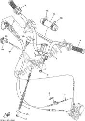 manija de dirección y cable