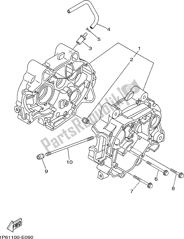 Toutes les pièces pour le Carter du Yamaha TTR 50E 2021