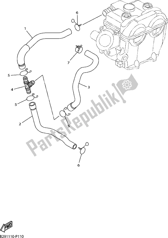 Tutte le parti per il Sistema Di Induzione Dell'aria del Yamaha WR 250F 2018