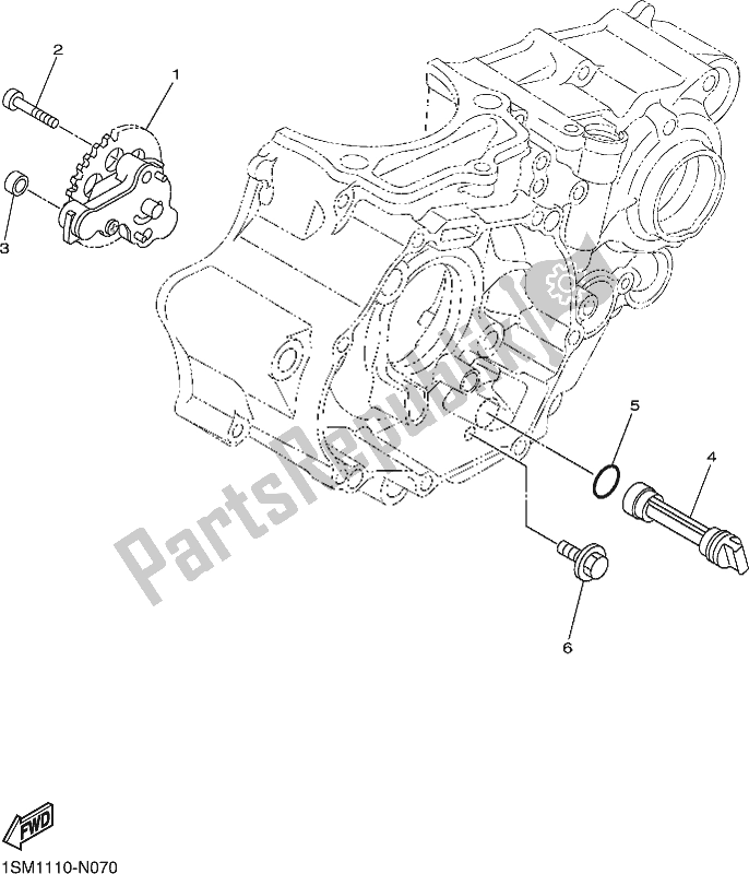 Alle onderdelen voor de Oliepomp van de Yamaha WR 250F 2018