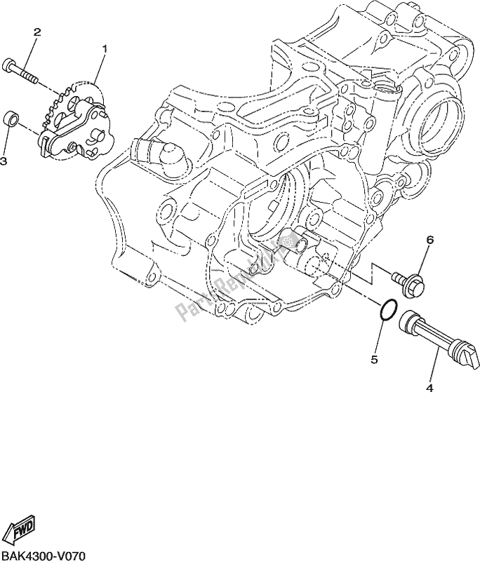 Tutte le parti per il Pompa Dell'olio del Yamaha WR 250F 2020