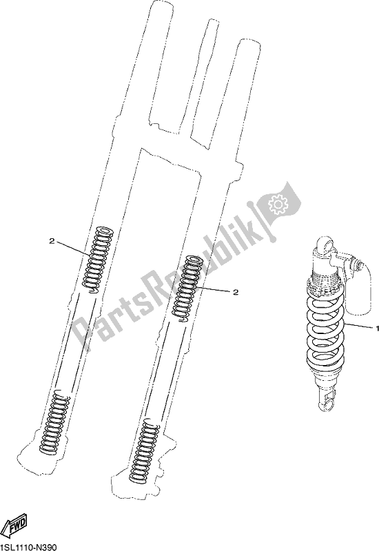 All parts for the Alternate For Chassis of the Yamaha WR 250F 2021