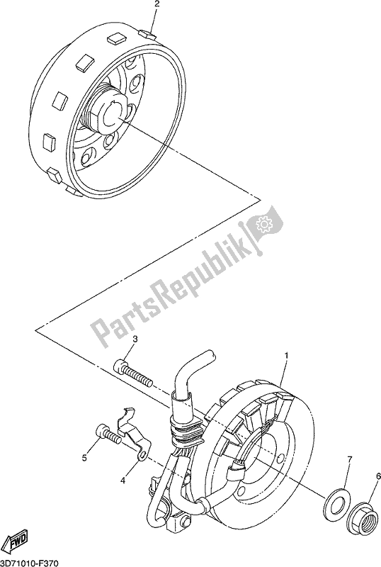 Wszystkie części do Generator Yamaha WR 250R 2017