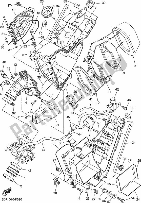 Todas las partes para Consumo de Yamaha WR 250R 2017