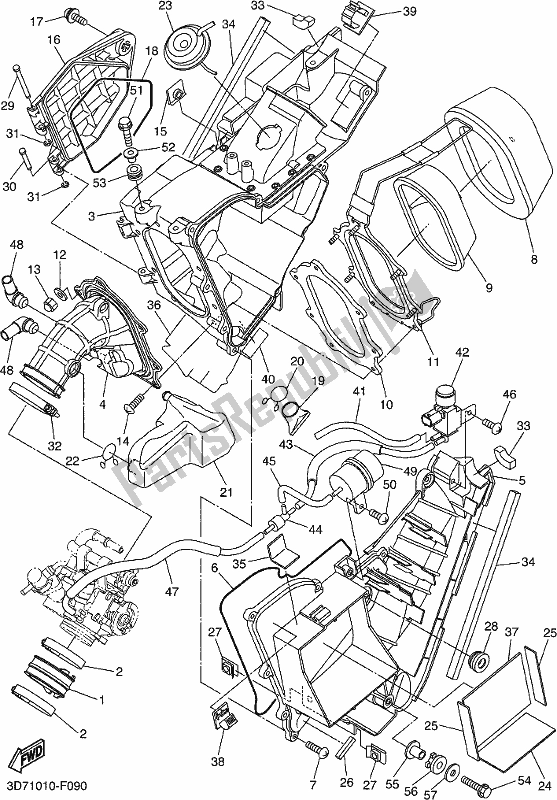 Tutte le parti per il Presa del Yamaha WR 250R 2019