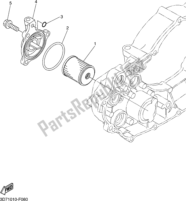 Tutte le parti per il Filtro Olio del Yamaha WR 250R 2019