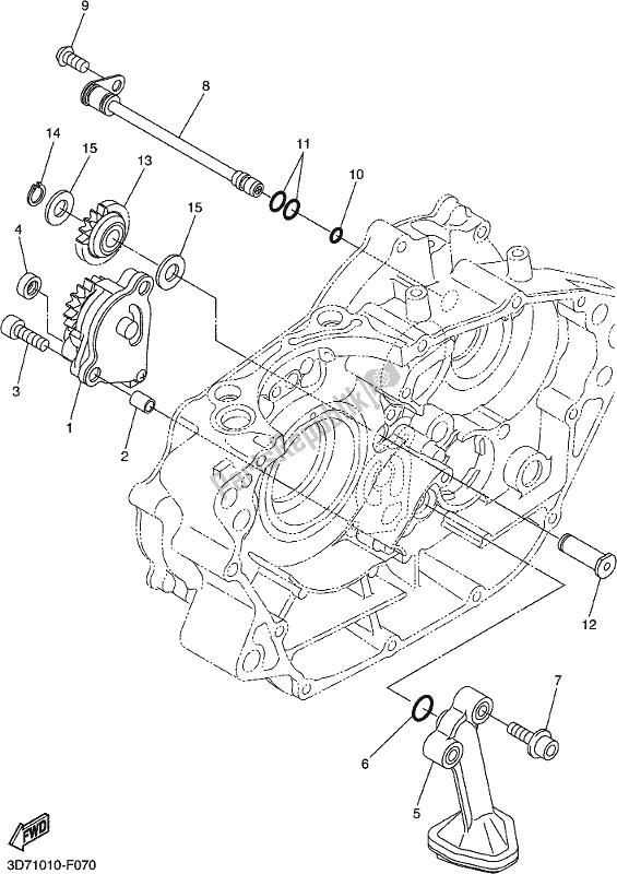 Tutte le parti per il Pompa Dell'olio del Yamaha WR 250R 2019