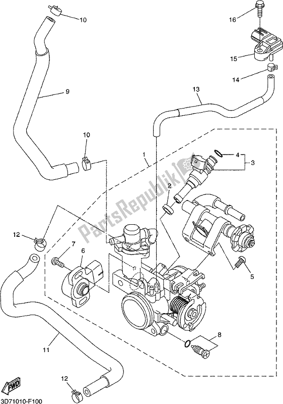 Tutte le parti per il Immissione 2 del Yamaha WR 250R 2020