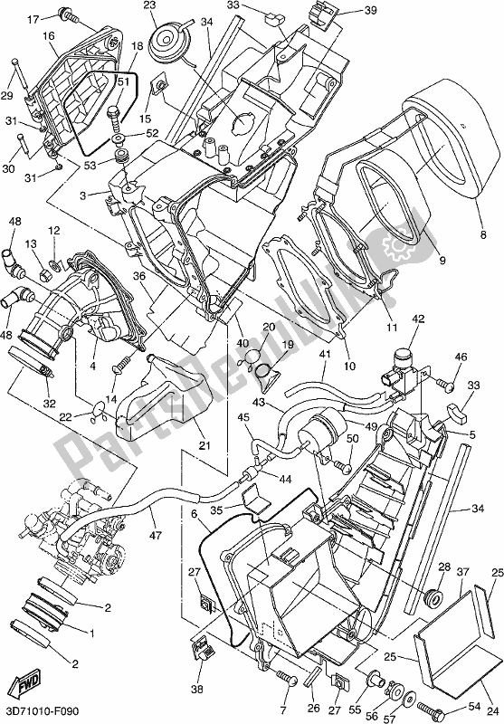 Todas las partes para Consumo de Yamaha WR 250R 2020