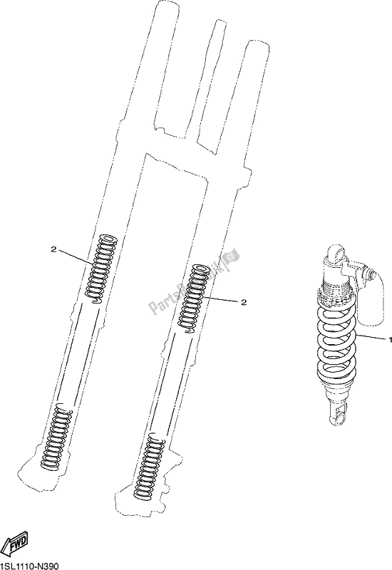 Toutes les pièces pour le Alternative Pour Châssis du Yamaha WR 450F 2017