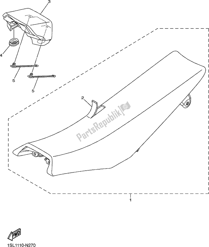 Wszystkie części do Siedzenie Yamaha WR 450F 2018